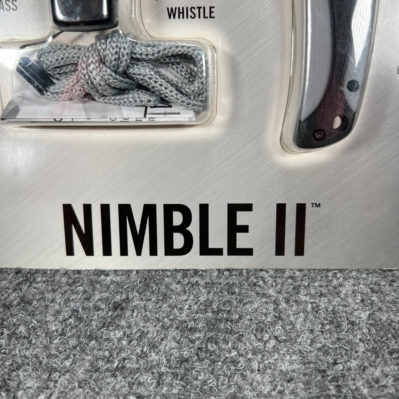 Camillus Nimble II Survival Kit Knife, Compass, Mirror, Thermometer New