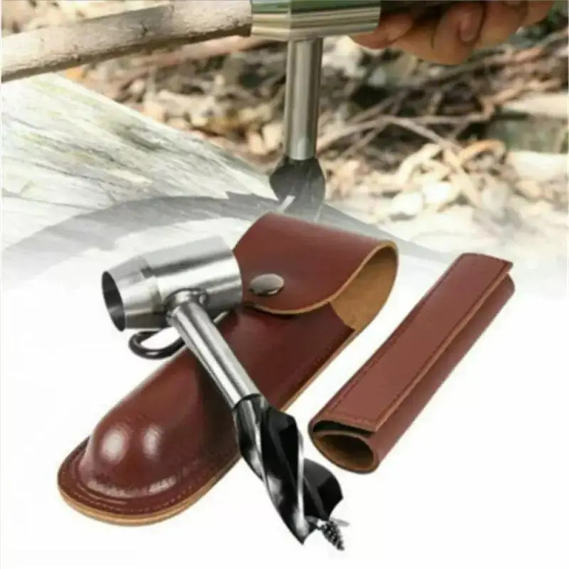 Auger Wrench Protective Sleeve Outdoor Survival Hand Drill Survival Gear Sports