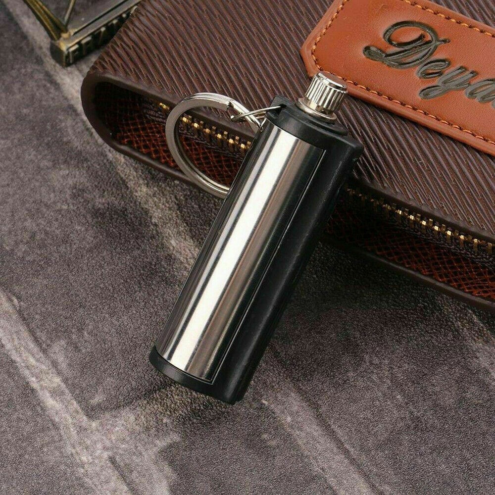 2x Outdoor Fire Starter Permanent Match Lighter Survival Tool Flint Keychain@