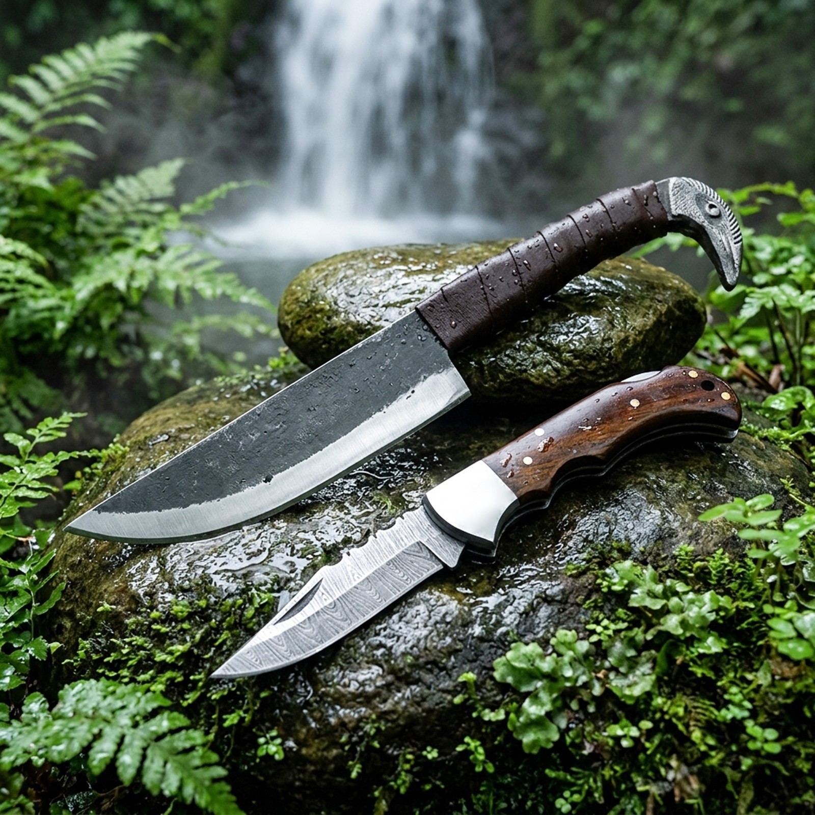 Handmade Sons of Odin: 9.5-Inch Norse Viking Knife with Raven’s Head Hilt