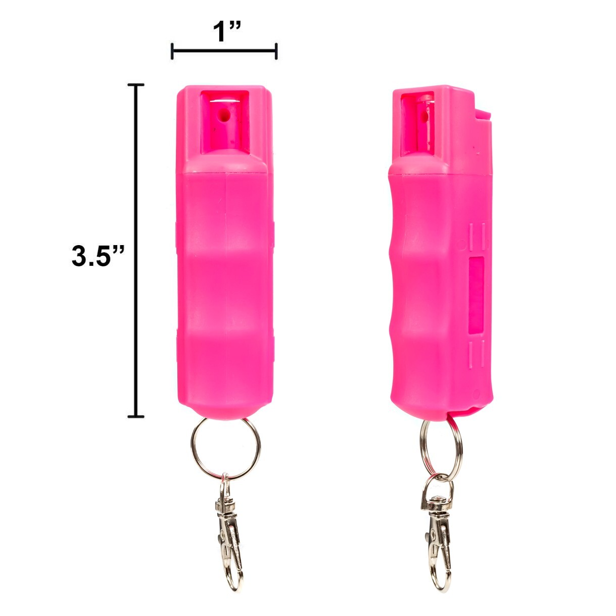 2 Pack BURN Pepper Spray Self Defense Combo 1/2oz Black & Pink