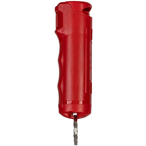 Keychain Pepper Spray Flip Top Safety 1 Pack 1/2oz – Maximum Heat Strength Red
