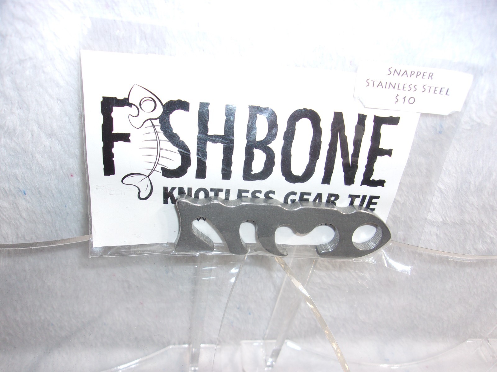 Fish Bone Knotless Rope Tie – Snapper – (1) Pack Stainless Steel NEW IN PACKAGE