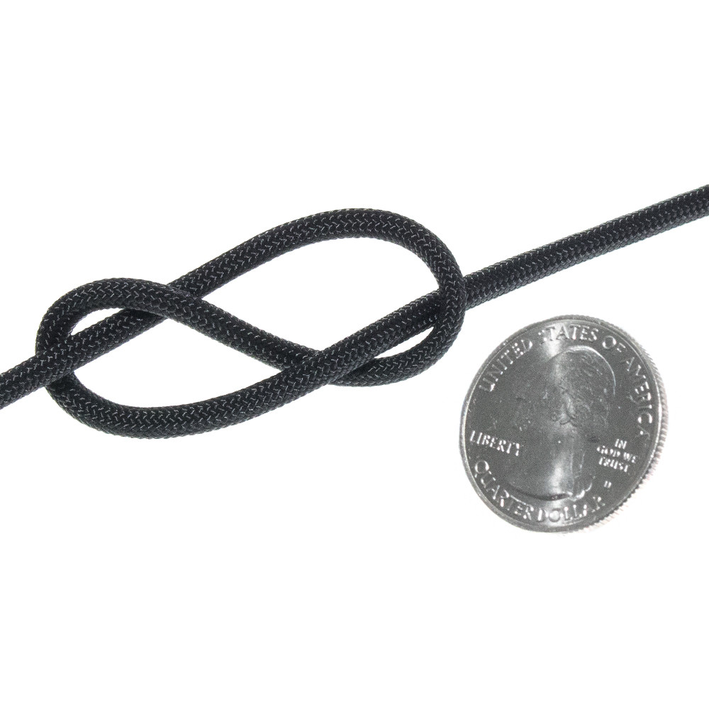 Black Paracord 100ft Paracord 550 Mil Spec Type III 7 Strand Parachute Cord Hank