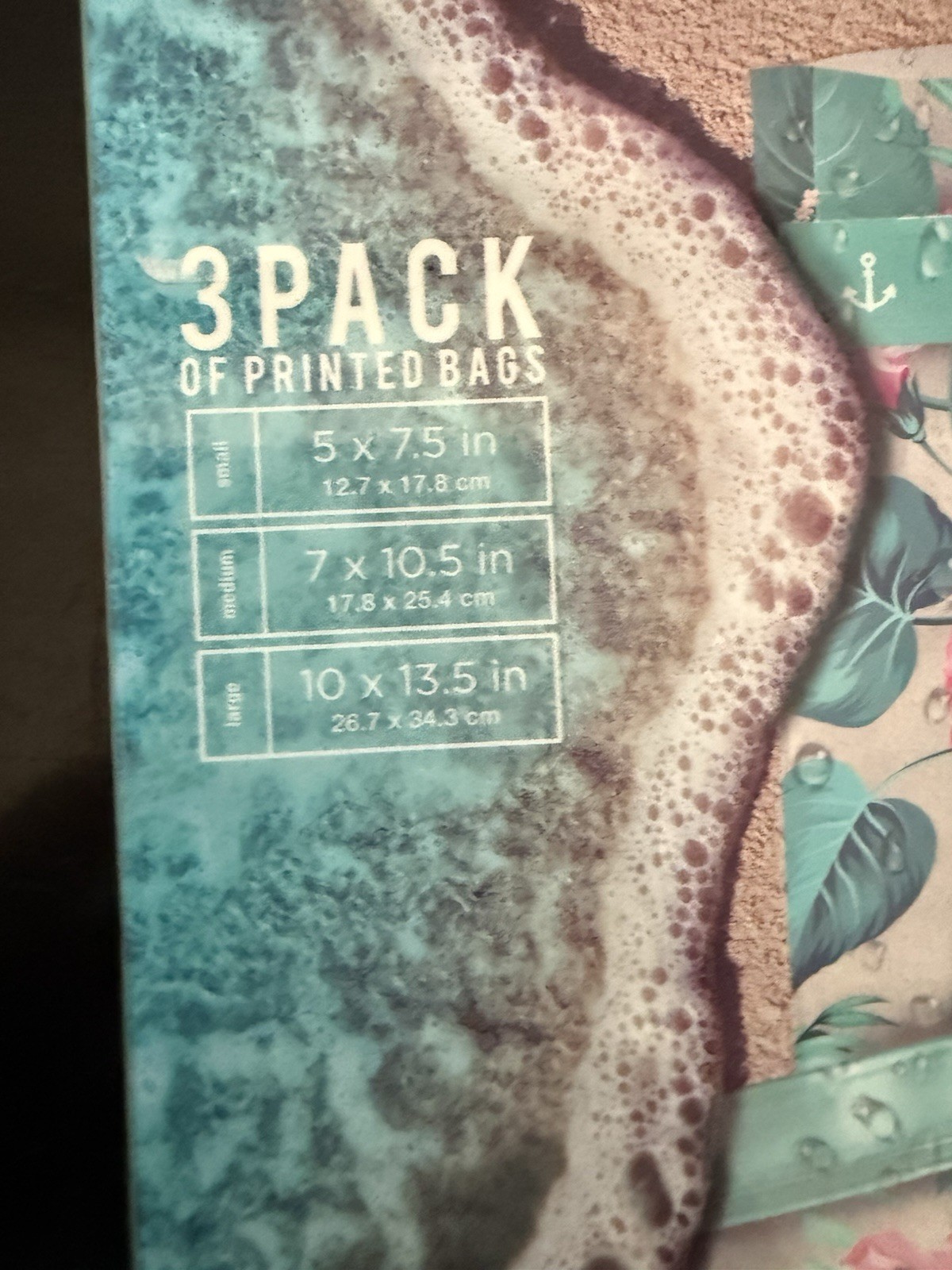 3Pc Water Resistant Bag Pouches Dry Phone Protection South Beach Hiking Floral