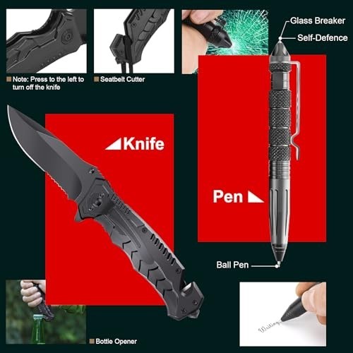 116-in-1 Survival Kit, Emergency Gear with First Aid, Tactical Pen, Fishing Kit,