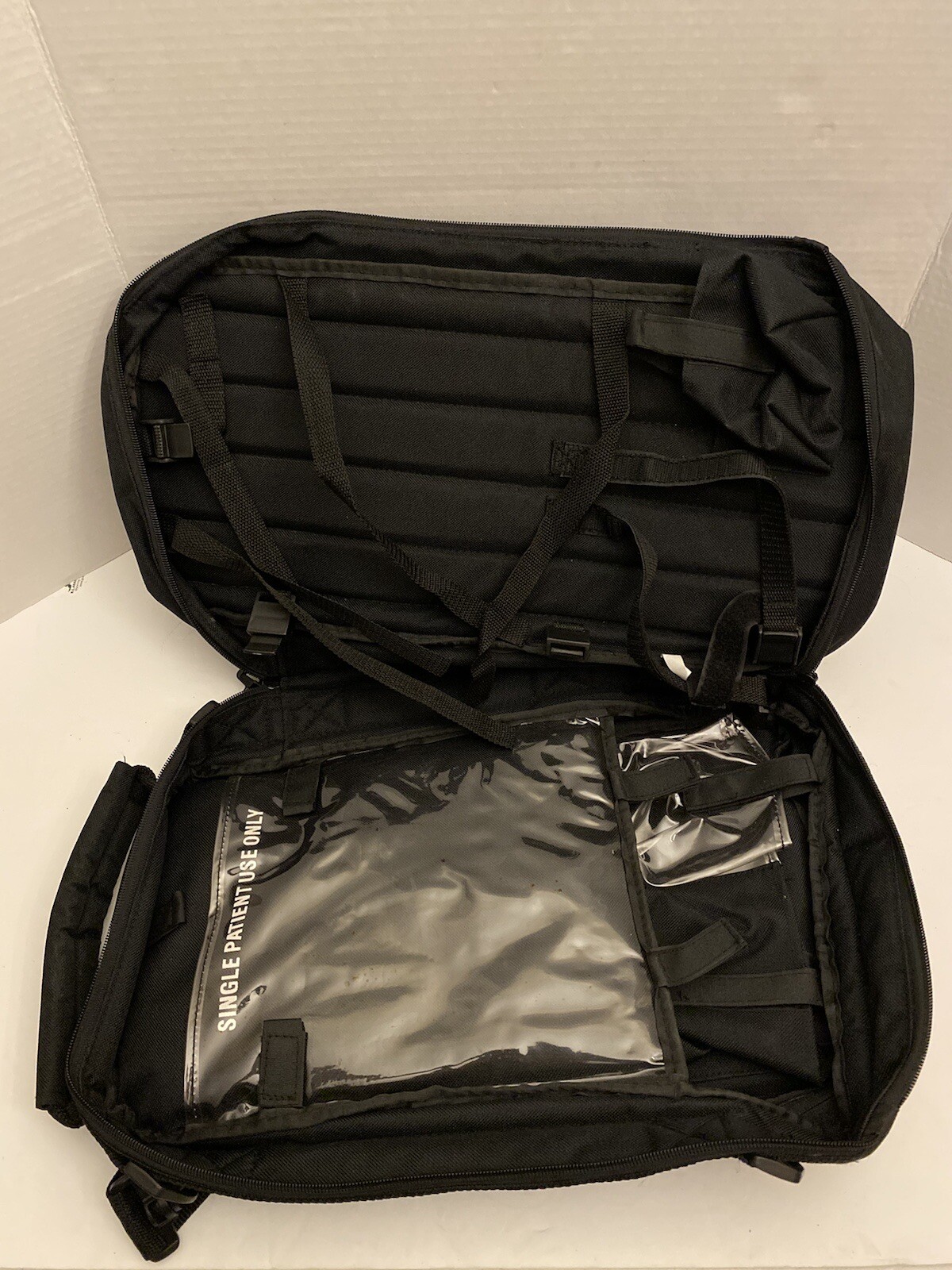 Dispouchables Medical Emergency Bag Supplies Backpack Black BAG ONLY