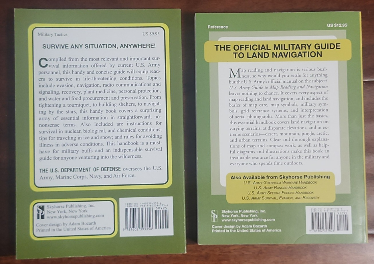 Book Lot US Army Survival Guides and More-Be Prepared When It Hits The Fan!