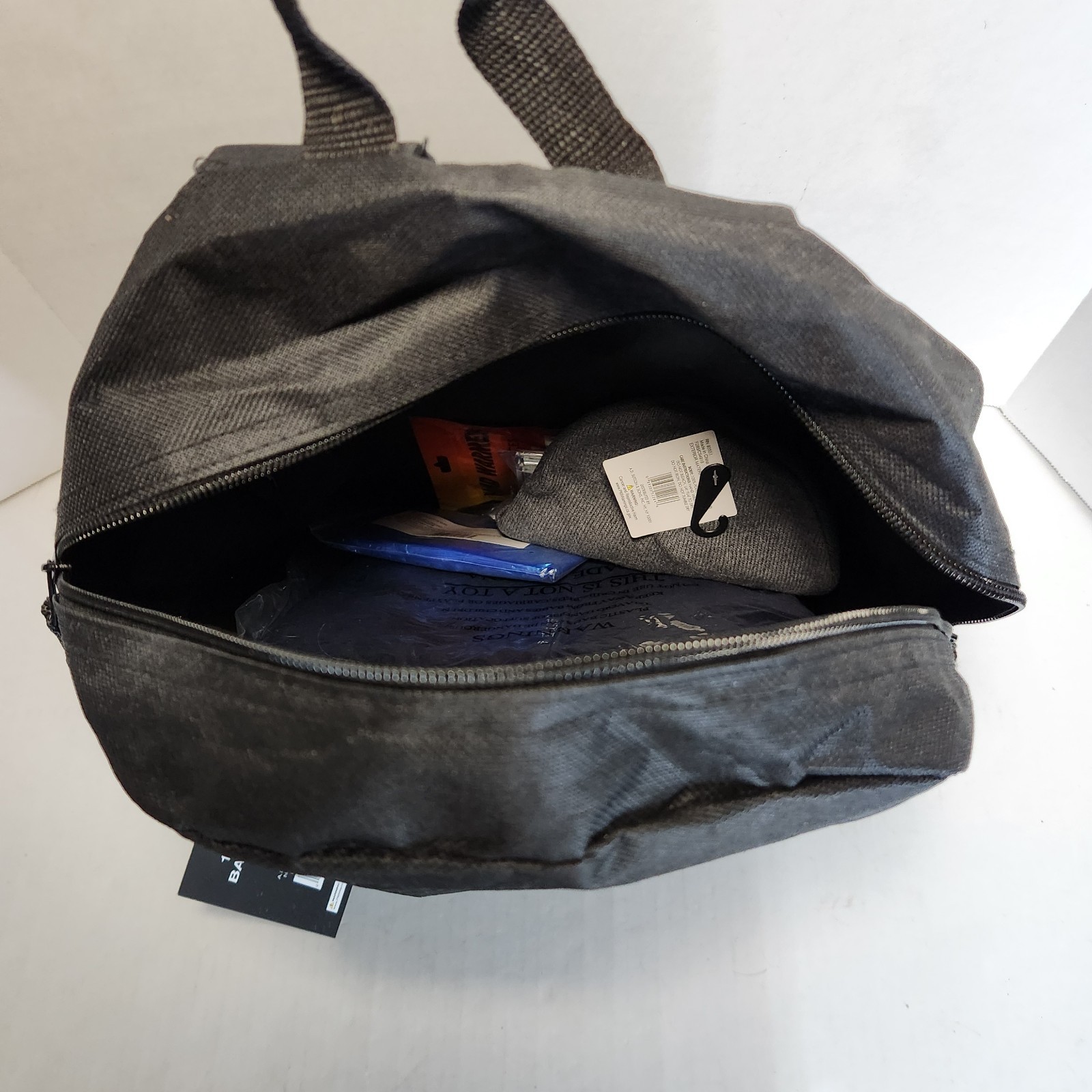 Emergency Survival Backpack Kit Blanket Gloves Hand Warmers Toiletries