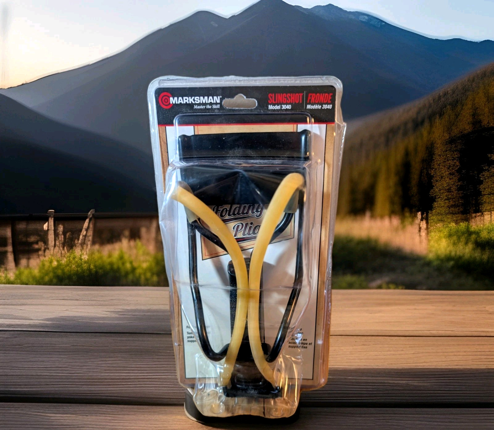 Marksman Pack-A-Long Folding Slingshot 3040 Hiking Survival NEW in Package