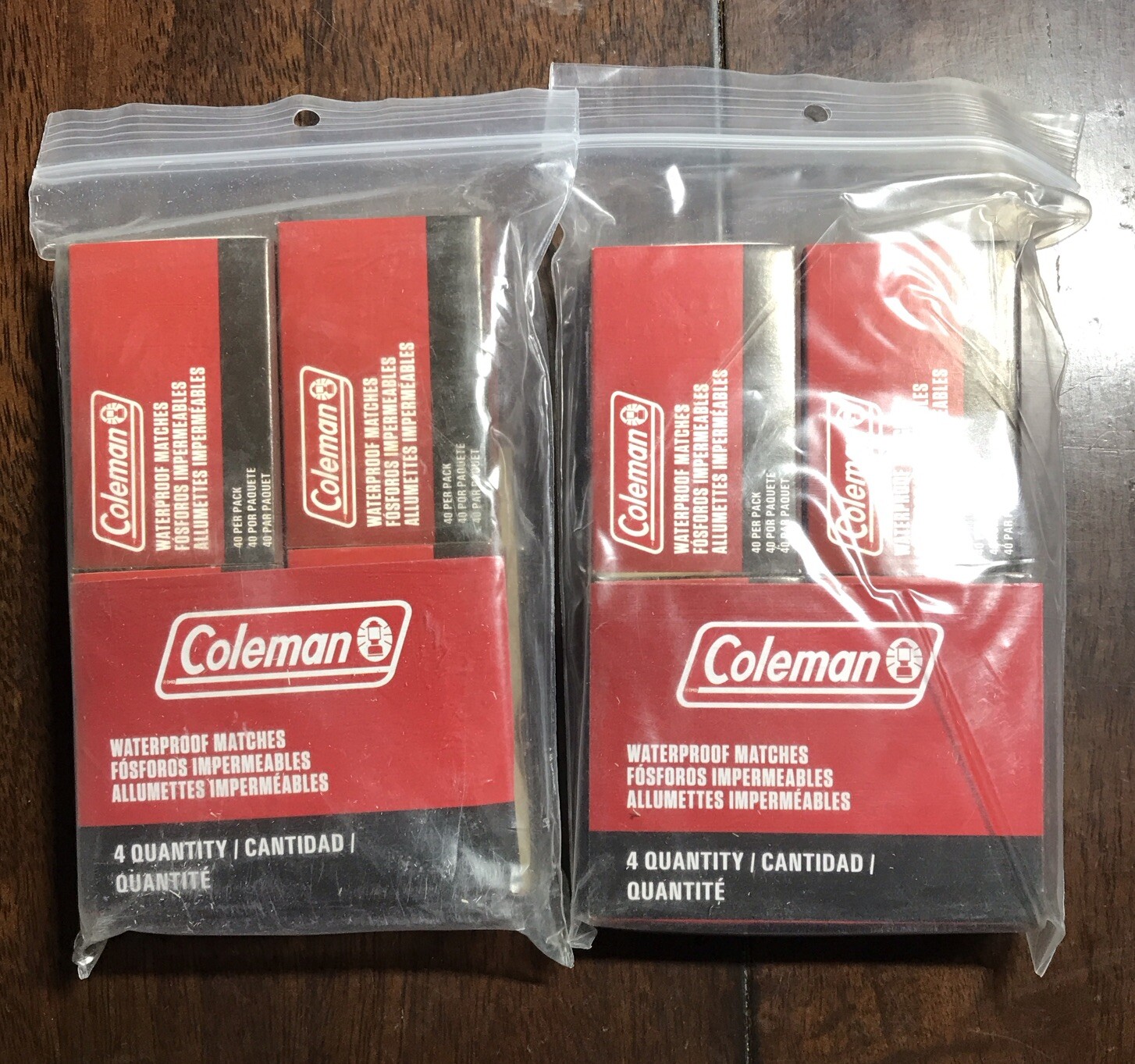 Coleman Waterproof Matches Camping Outdoor Emergency Pack of 8 Boxes 40 each