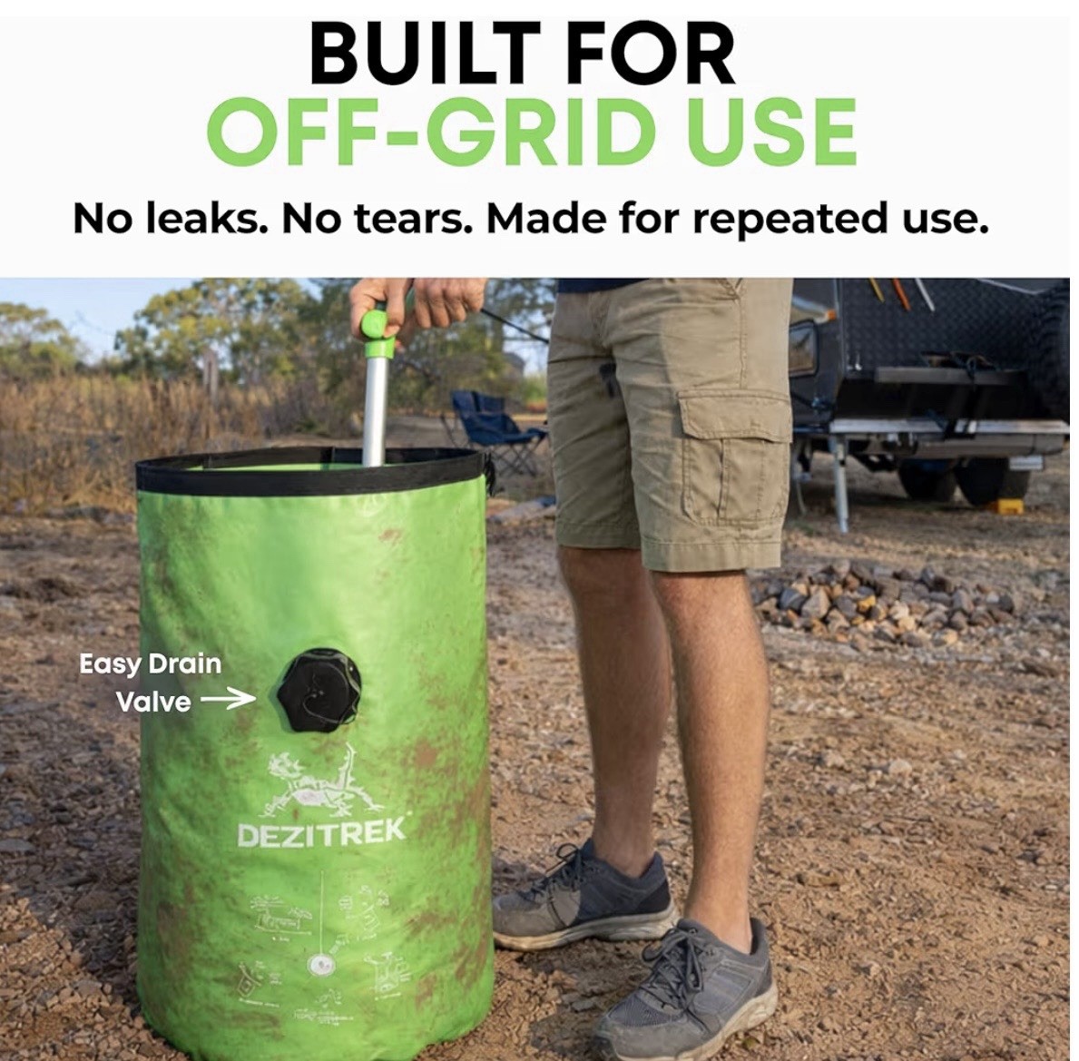 Dezitrek All In One Hand Wash Bag- Off The Grid Washing Machine