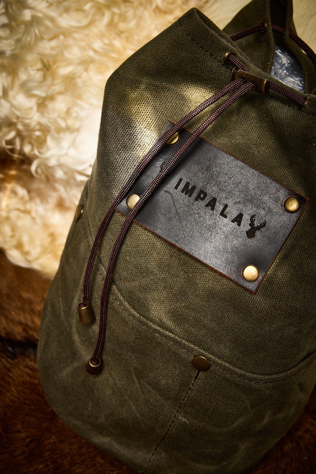 Bushcraft Organiser Bag,Bushcraft,Waxed Canvas Organiser Bag for Bushcraft