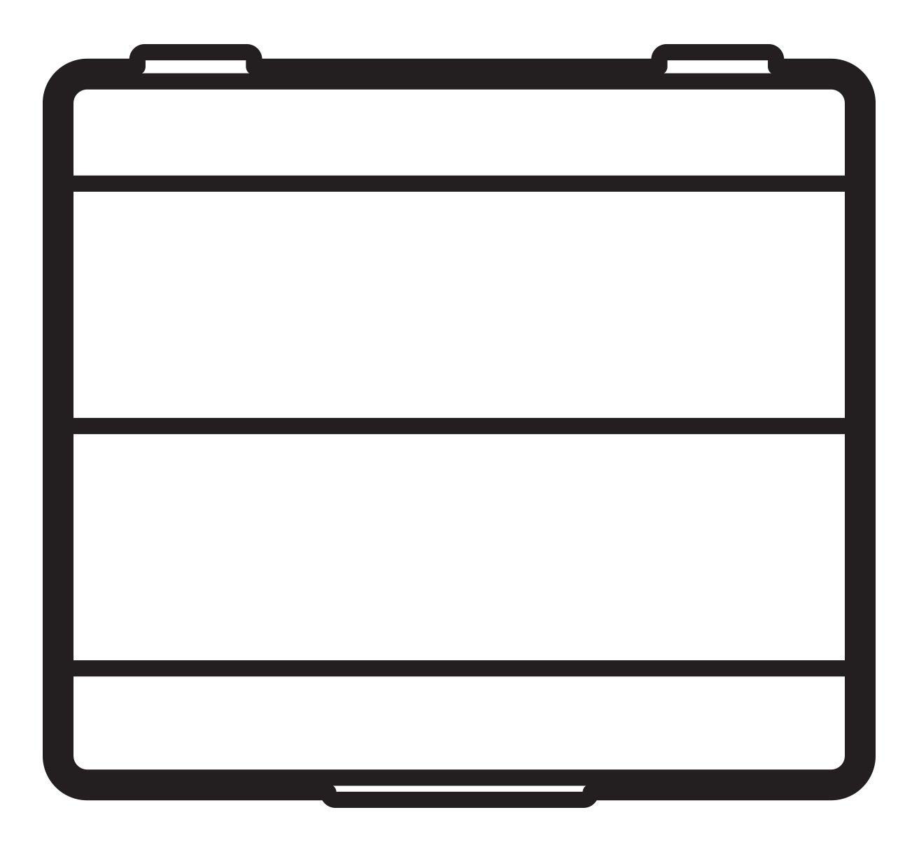 Outdoors 00330 Medium Spinnerbait Box, Fishing Bait and Lure Organizer, Clear