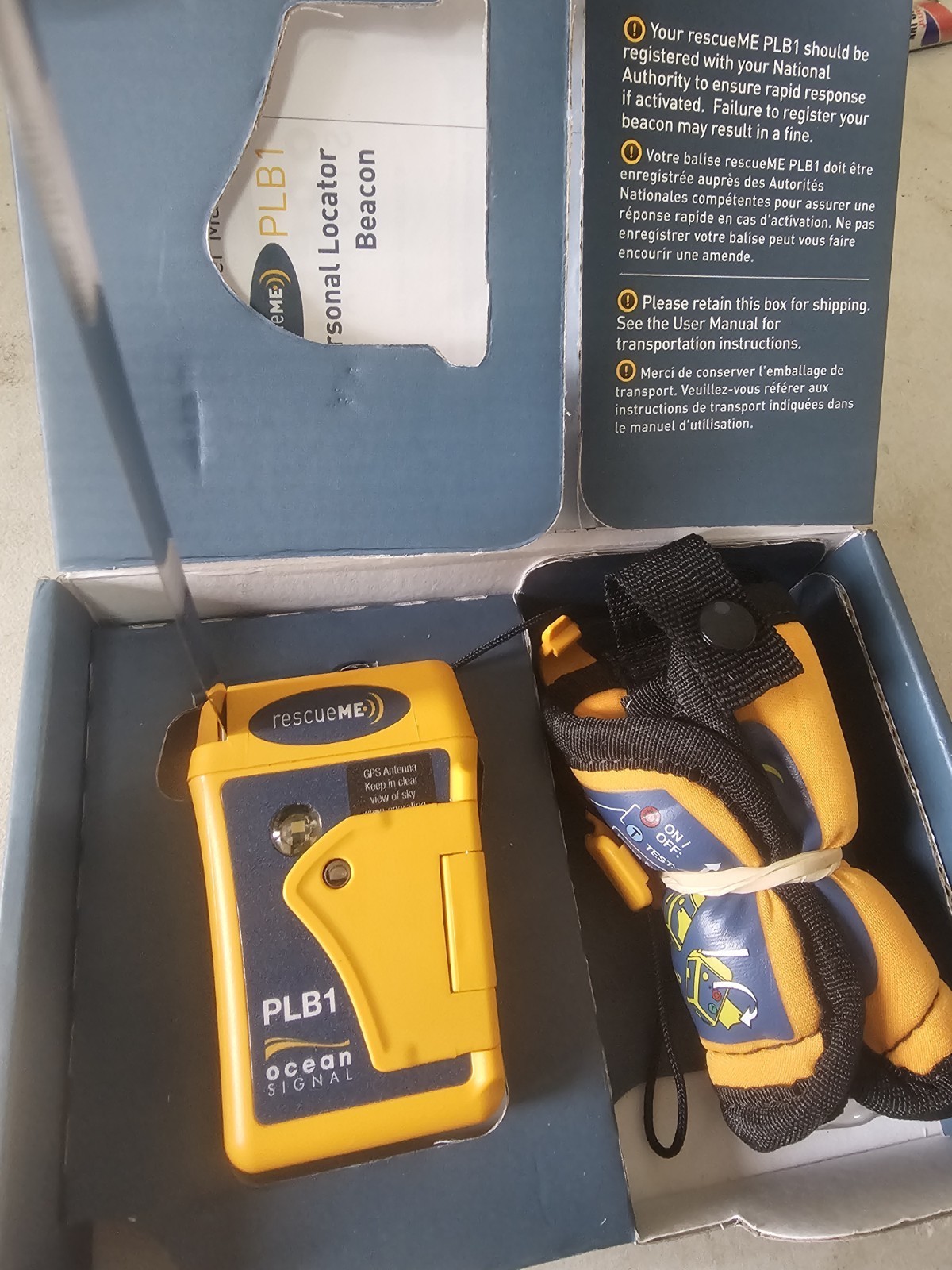 Ocean Signal Rescue Me RescueME PLB1 Personal Locator Beacon Outdoors