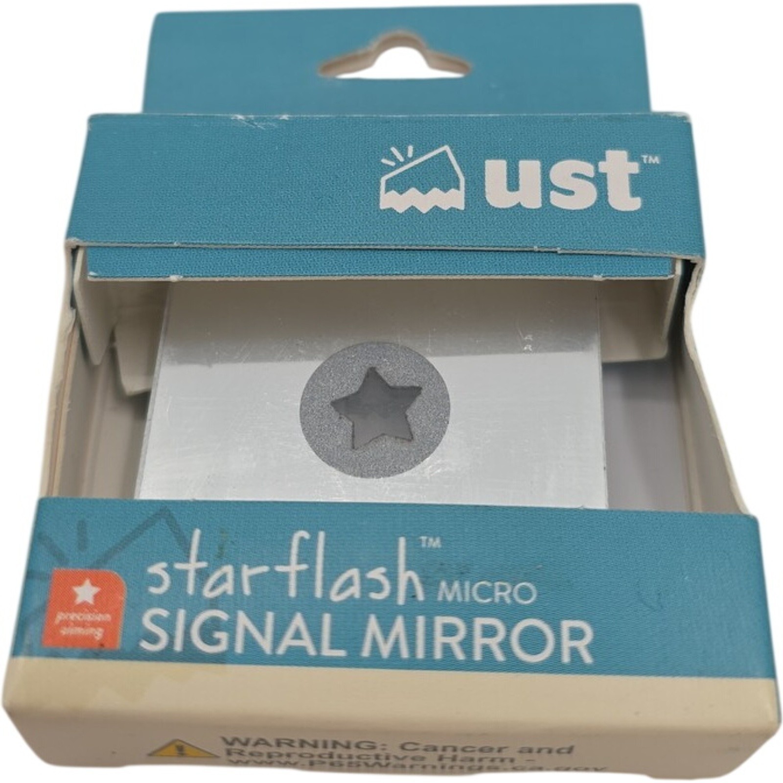 UST Starflash Micro Signal Mirror Survival Emergency Rescue Tool with Box