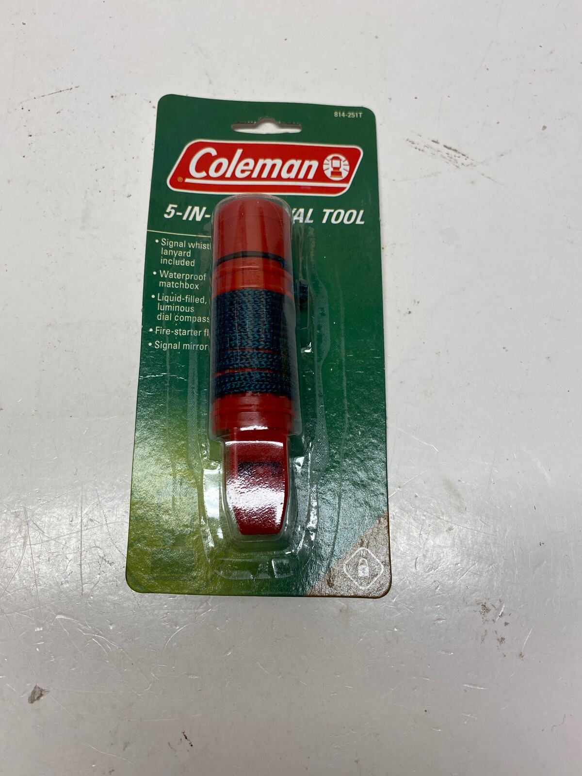 NEW Coleman 5-in-1 Survival Whistle 20091217 FAST-FREE SHIPPING