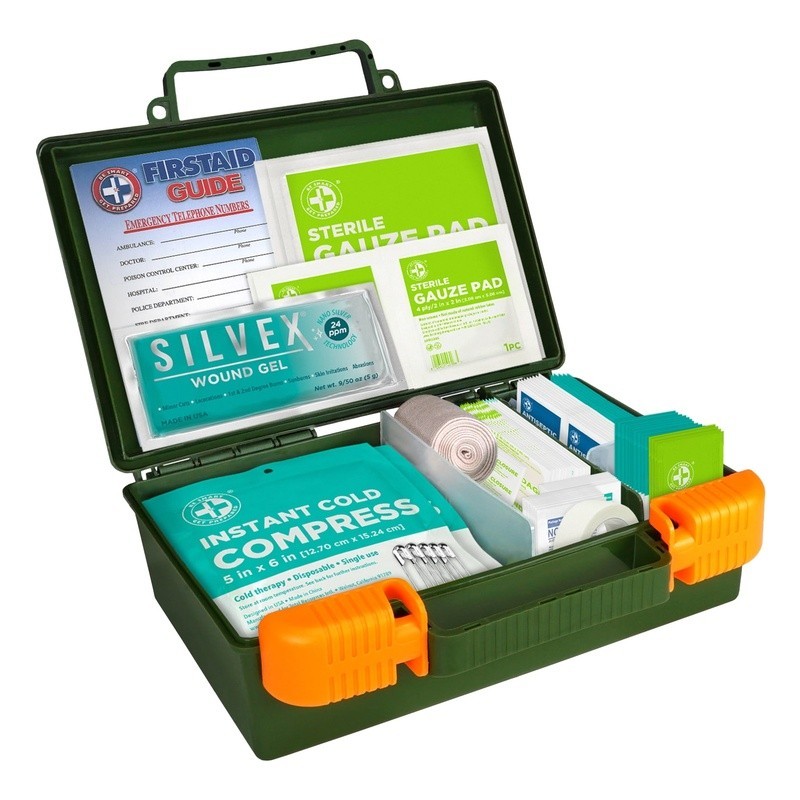 265 Piece Outdoor First Aid Kit Camping Hiking Travel Silvex Wound Gel New