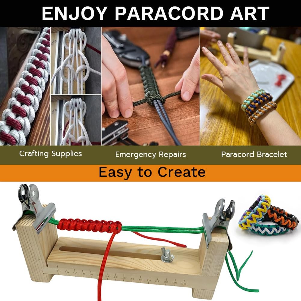 21 Colors Paracord (10FT Each Color), 550lb Parachute Cord Combo 10ft, Pure