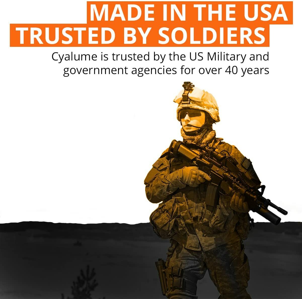 Orange Cyalume ULRTA HI Standard Issue for U.S. Military Personnel EX 7/2022