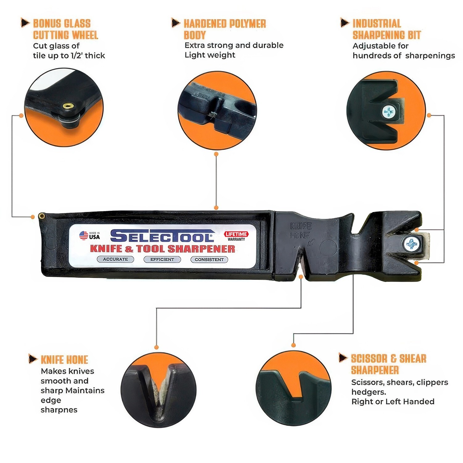 SELECTOOL BUY2 GET 1 Free Knife and Tools Sharpener | Home & Kitchen Sharpening
