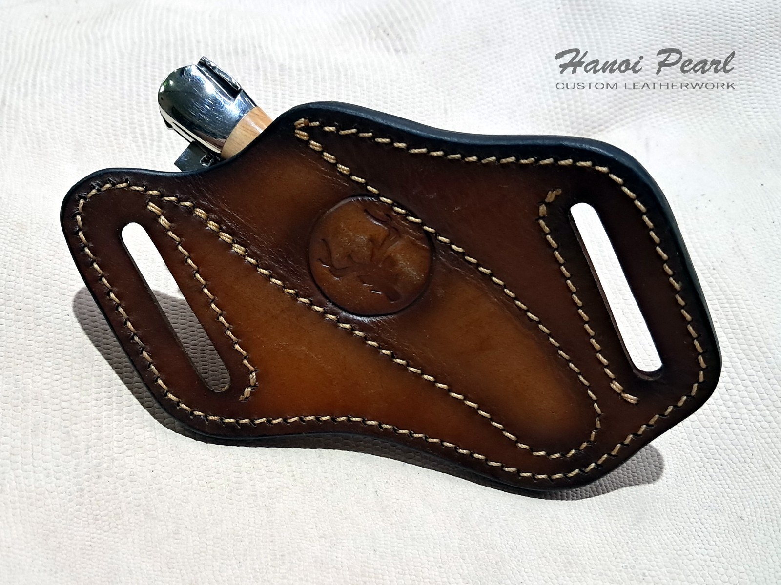 Custom Leather Sheath for Forge De Laguiole 12cm Folder [Sheath Only]