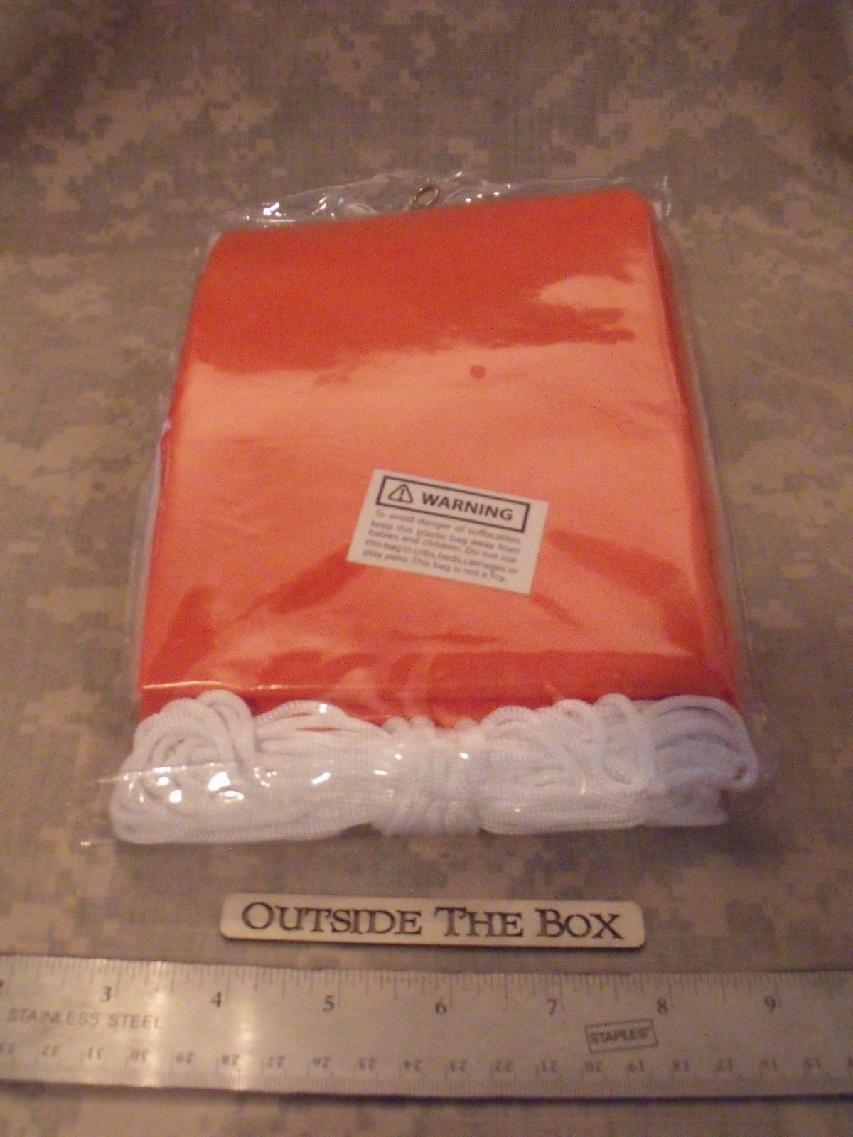 Emergency/Survival: Tube Tent, Orange, 2-Person w/25′ Nylon Line, SE ET8256