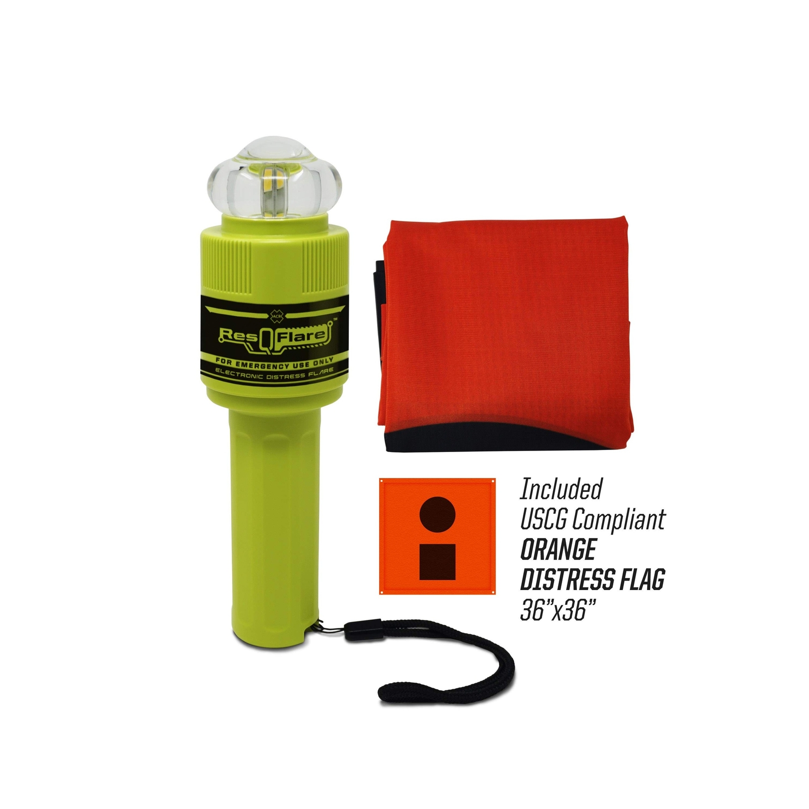 ACR ResQFlare E-Flare Safety Kit – Marine Electronic Boat Flare Meets USCG Da…