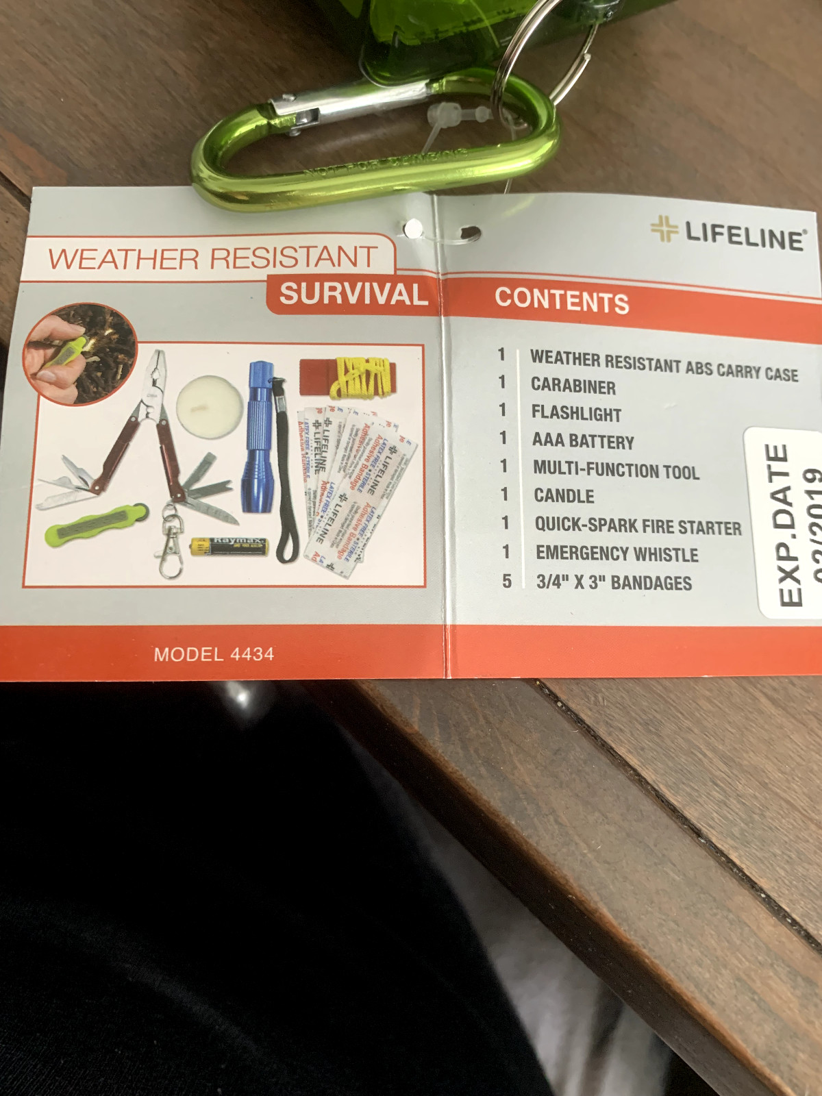 Lifeline Weather Resist Survival Kit Carry Case