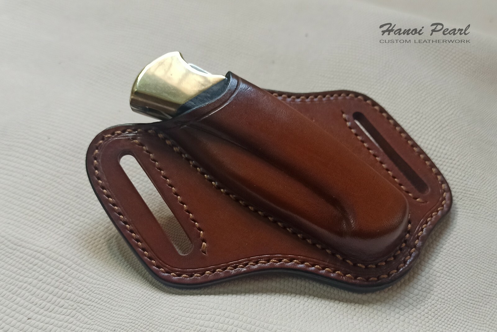 Custom Canted Cross Draw Leather Sheath for Buck 112 Ranger [Sheath Only]