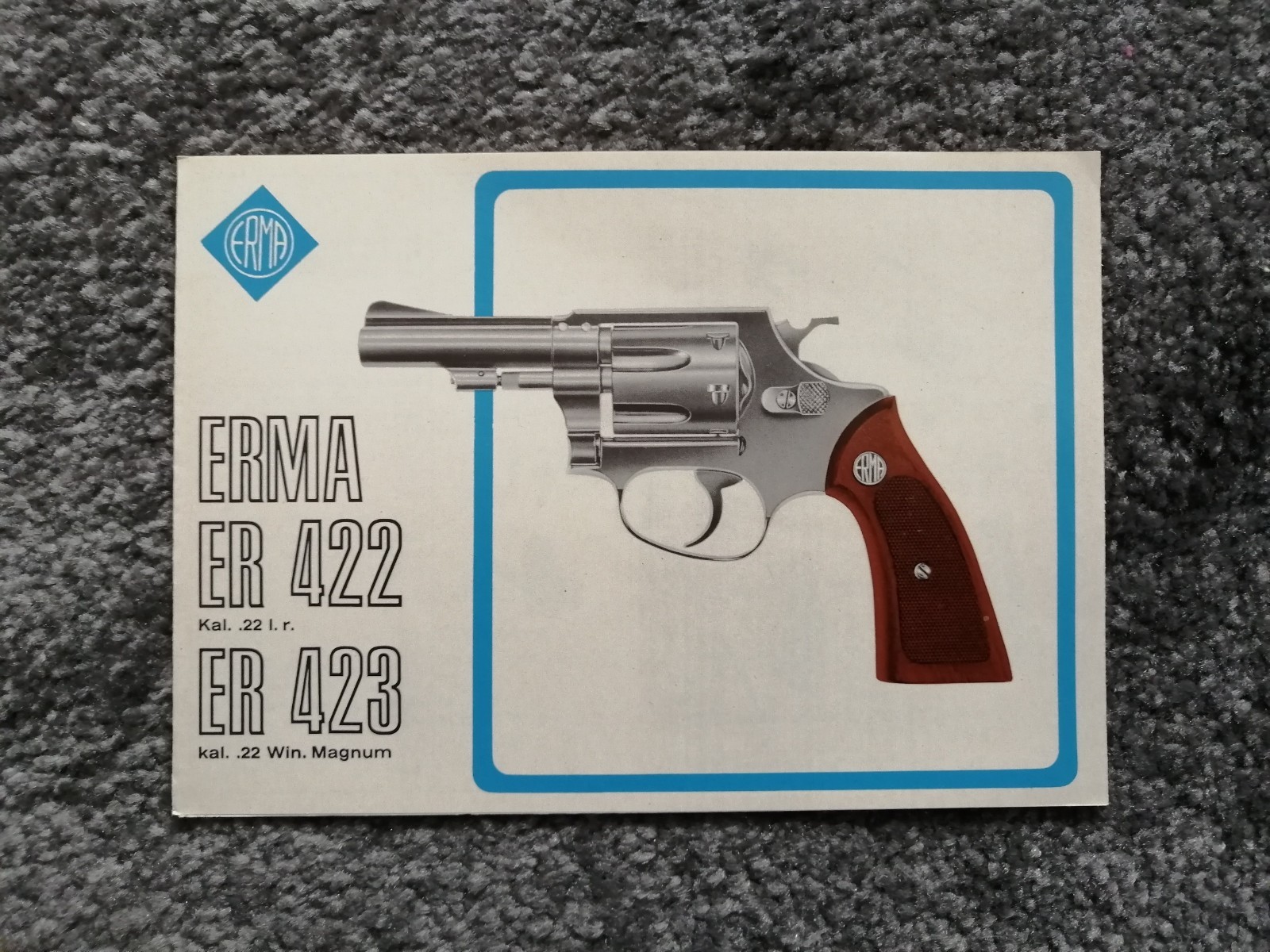 Instruction Manual ERMA EP Pistols & ER Revolvers Cal. .22, .25, .32, 6.35, 7.65