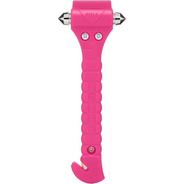 Lifehammer Car Safety Hammer Vehicle Emergency Escape and Rescue – Pink