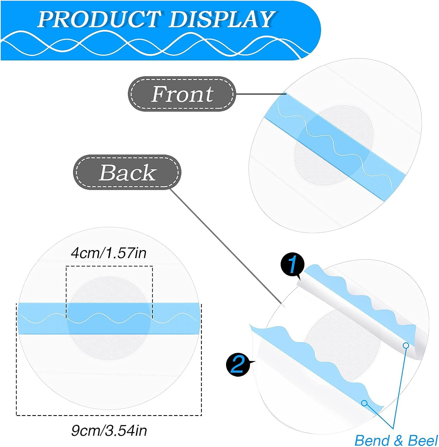 Freestyle Libre Sensor 48 Pack Covers Waterproof 2 Adhesive Patches Transparent