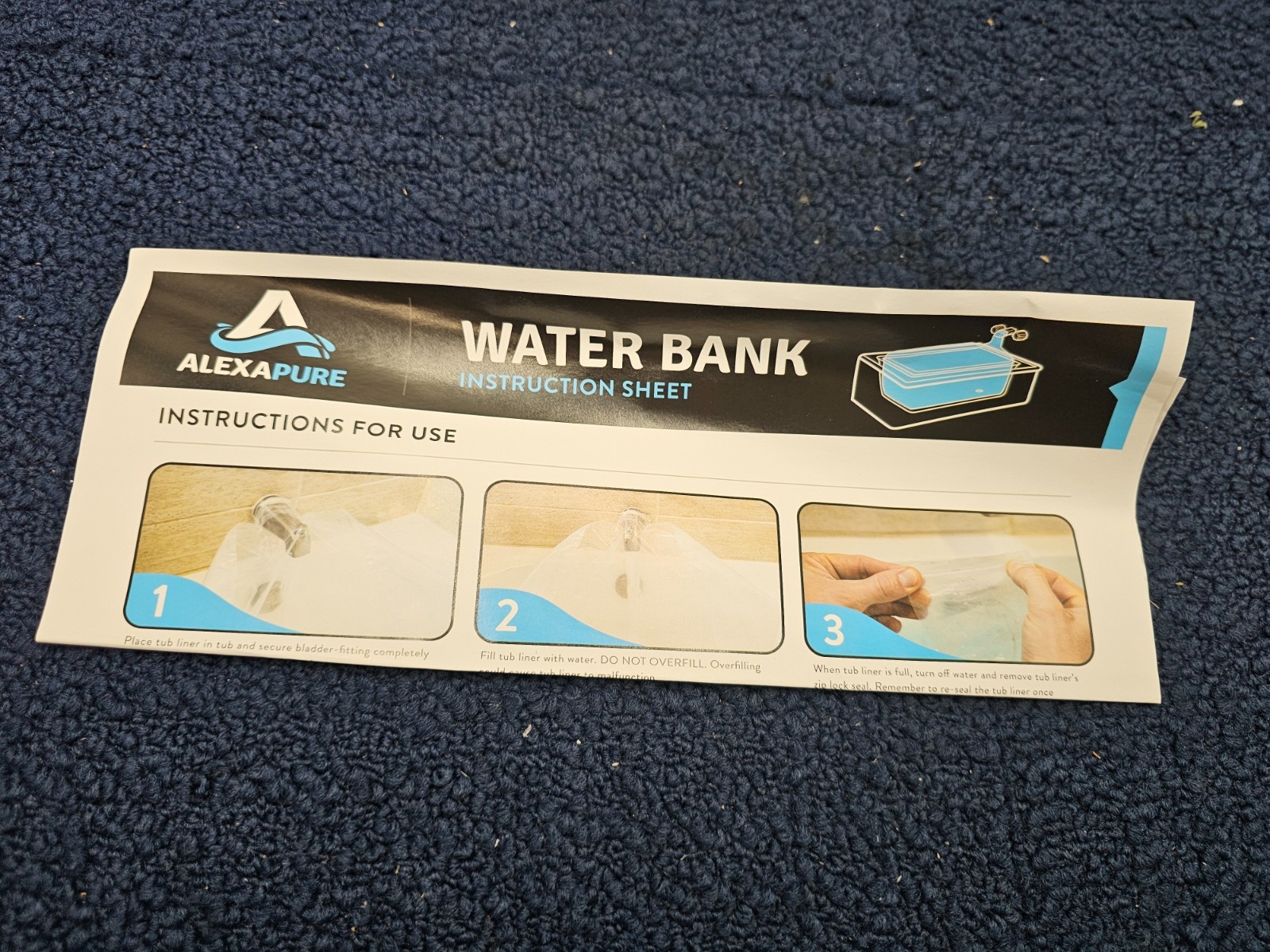 Alexapure Emergency Water Bank Storage Pump Heavy Duty, 65-Gallon Easy To Use