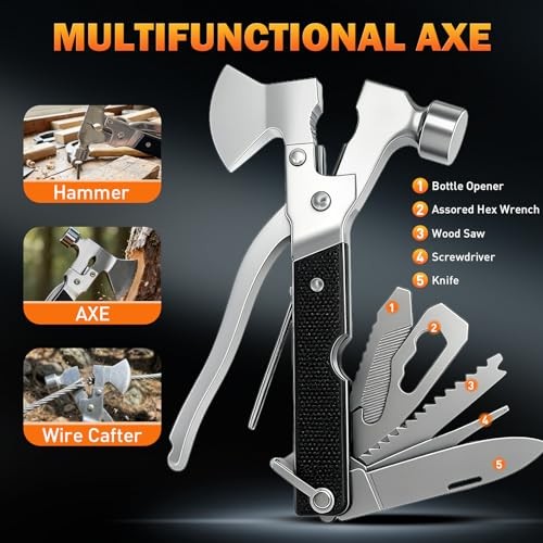 Survival Gear Kit for Men: 27-in-1 Complete Tools & Camping Accessories for