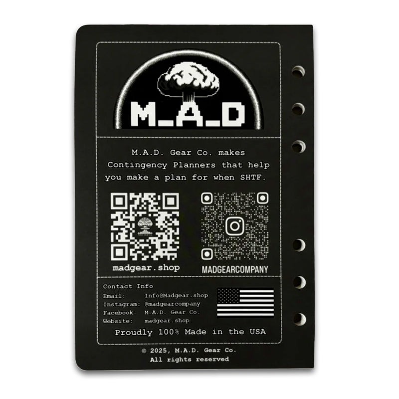 M.A.D Gear Contingency Planner Field Package Disaster Recovery Planning