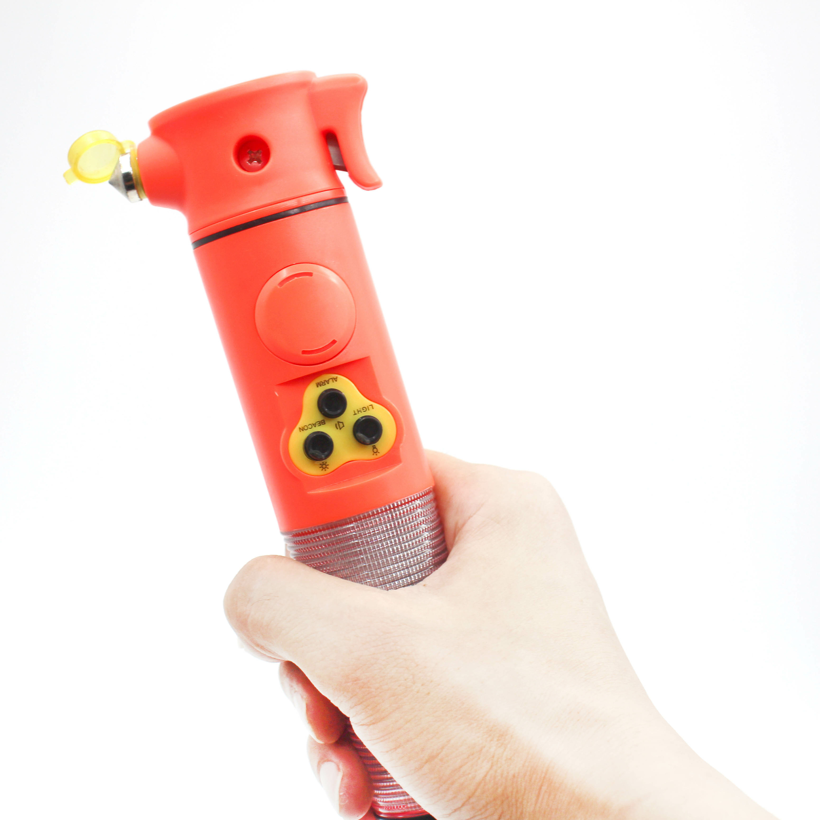 Car Emergency Escape Tool Window Hammer, Seatbelt Cutter, Beacon Flashlight LED