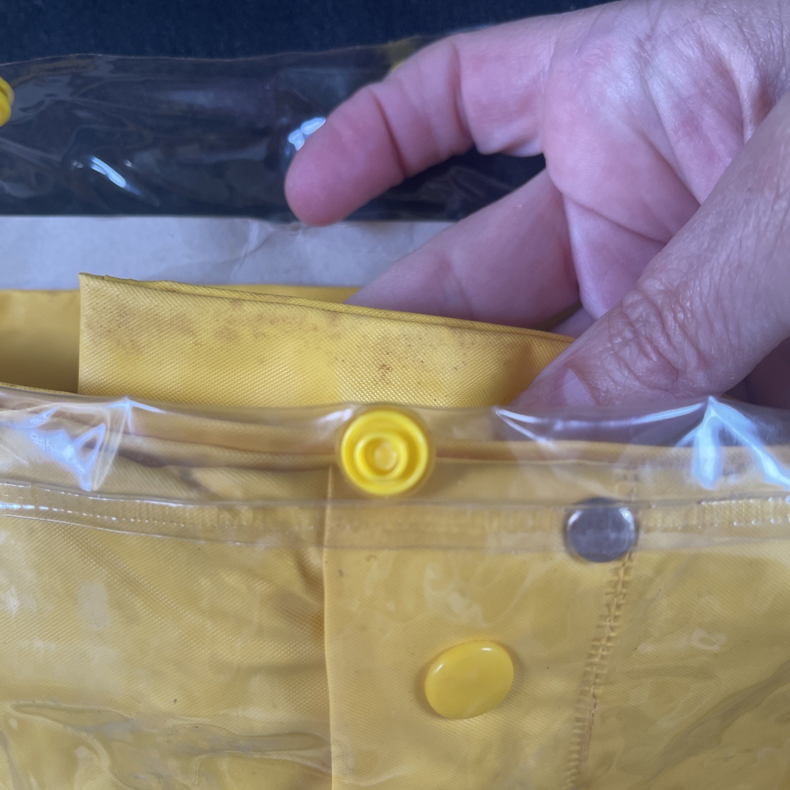 New Vintage Weather-Rite Waterproof Rainsuit PVC Mens Large All Purpose