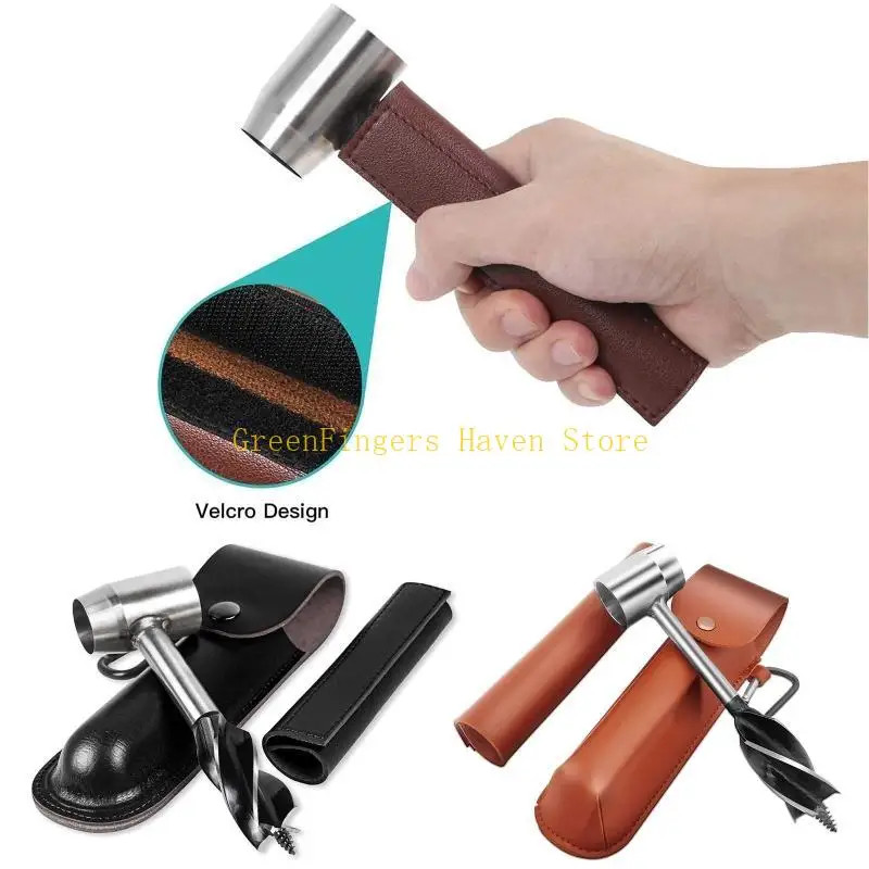 F68D Survival Manual Tools for Bushcraft Hand Auger Wrench Drill Peg Outdoor