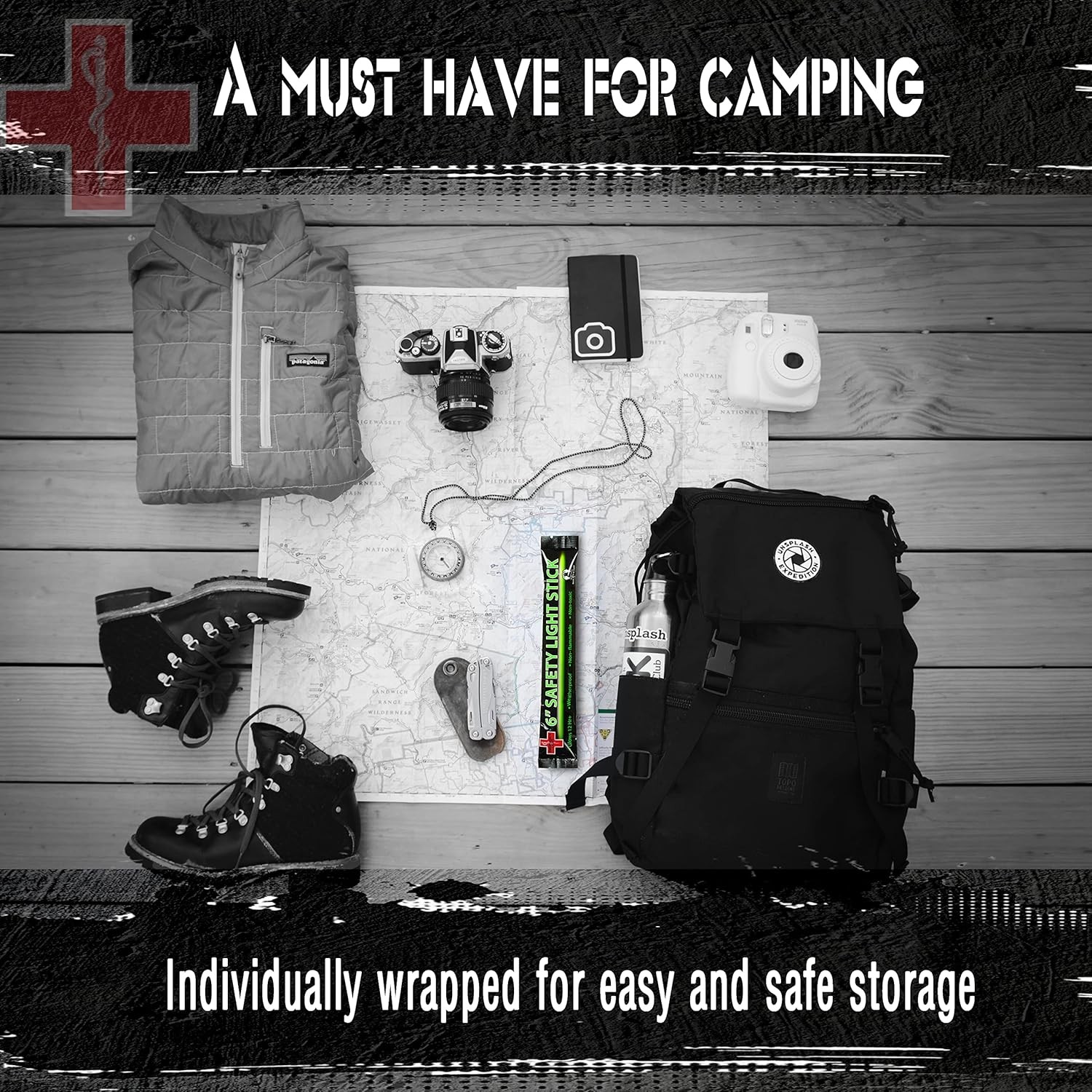 Emergency 10 Ultra Bright Green Glow Sticks – Individual Packed With Lanyard – F