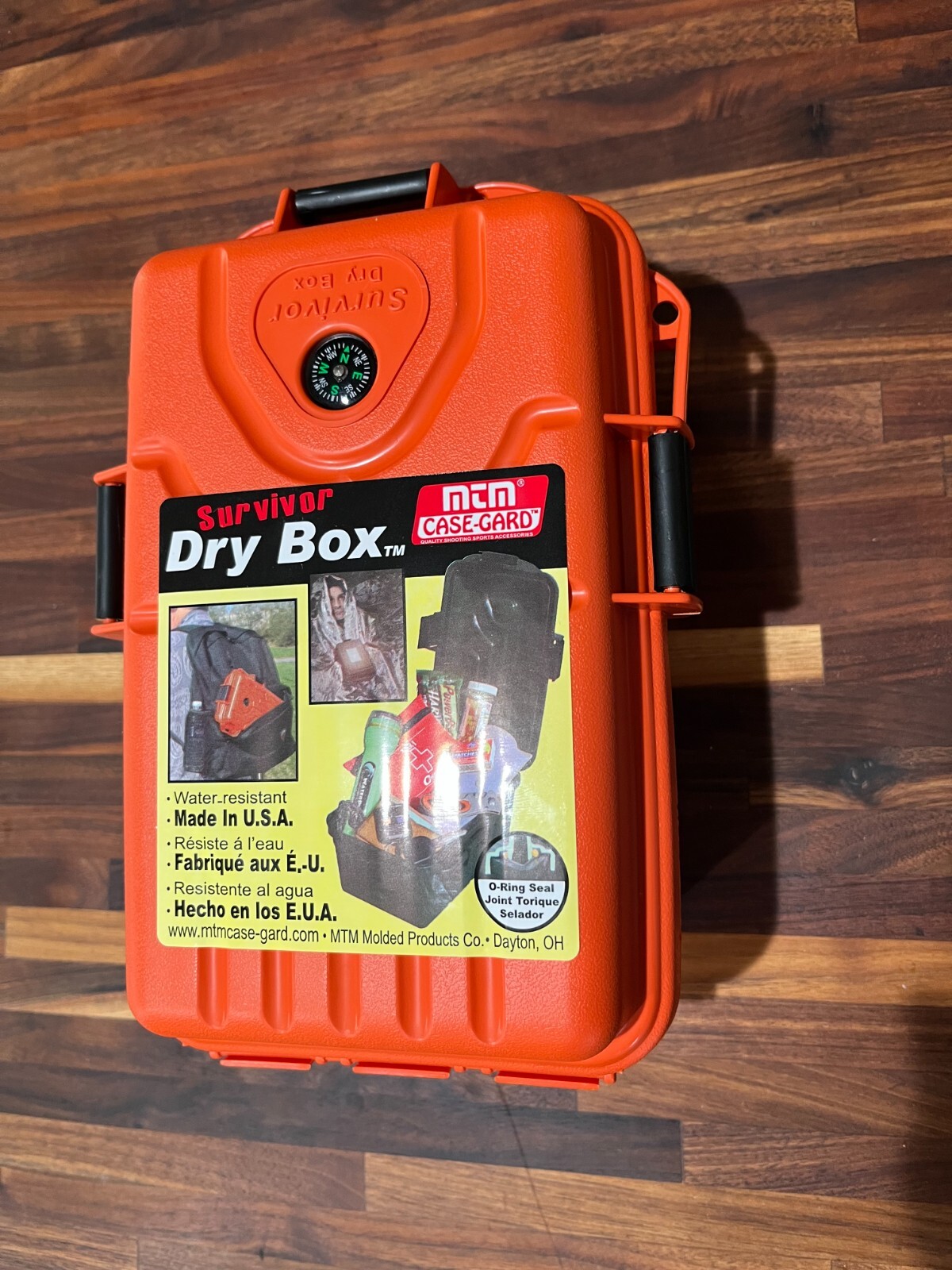 Orange MTM Survivor Dry Box with O-Ring Seal Size Large FREE SHIPPING!
