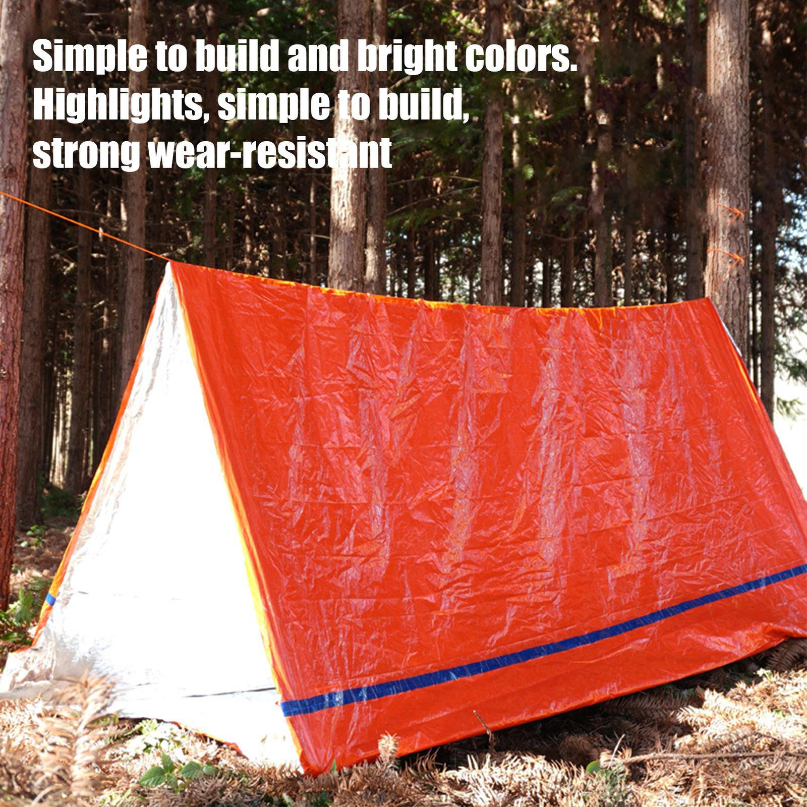 Emergency Tent Blanket Sleeping Bag Survival Reflective Shelter Outdoor Camping