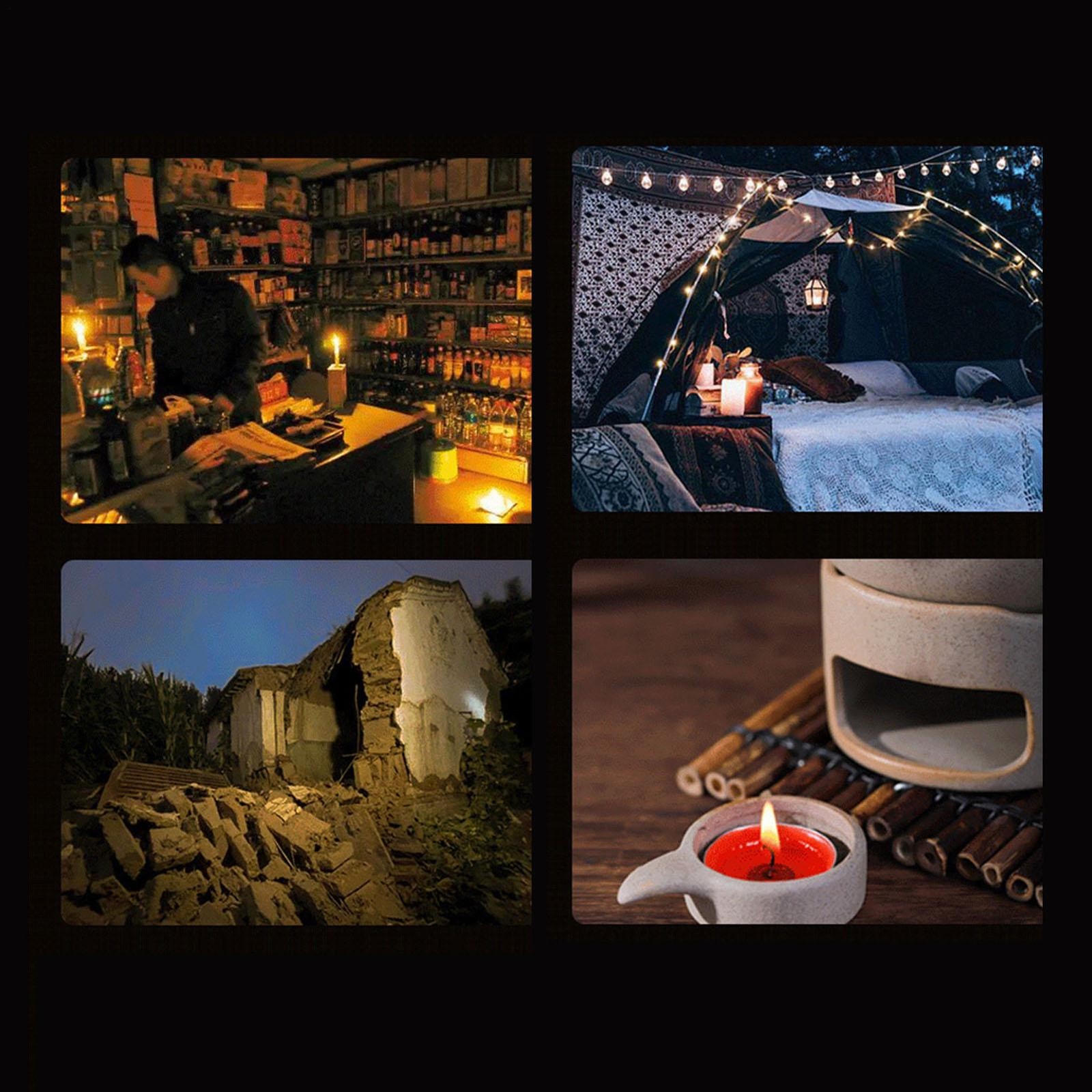 Long Burning Candles For Power Outages Outdoor Survival Candles Windproof kind