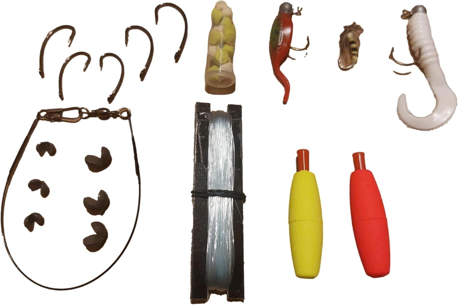 Basic Survival Fishing Kit – Lightweight & Portable 15-Piece Fishing Essentials