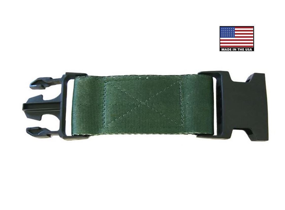 NEW US Military LBV OD Web Pistol Equipment BELT EXTENDER Black Nexus Buckle NOS