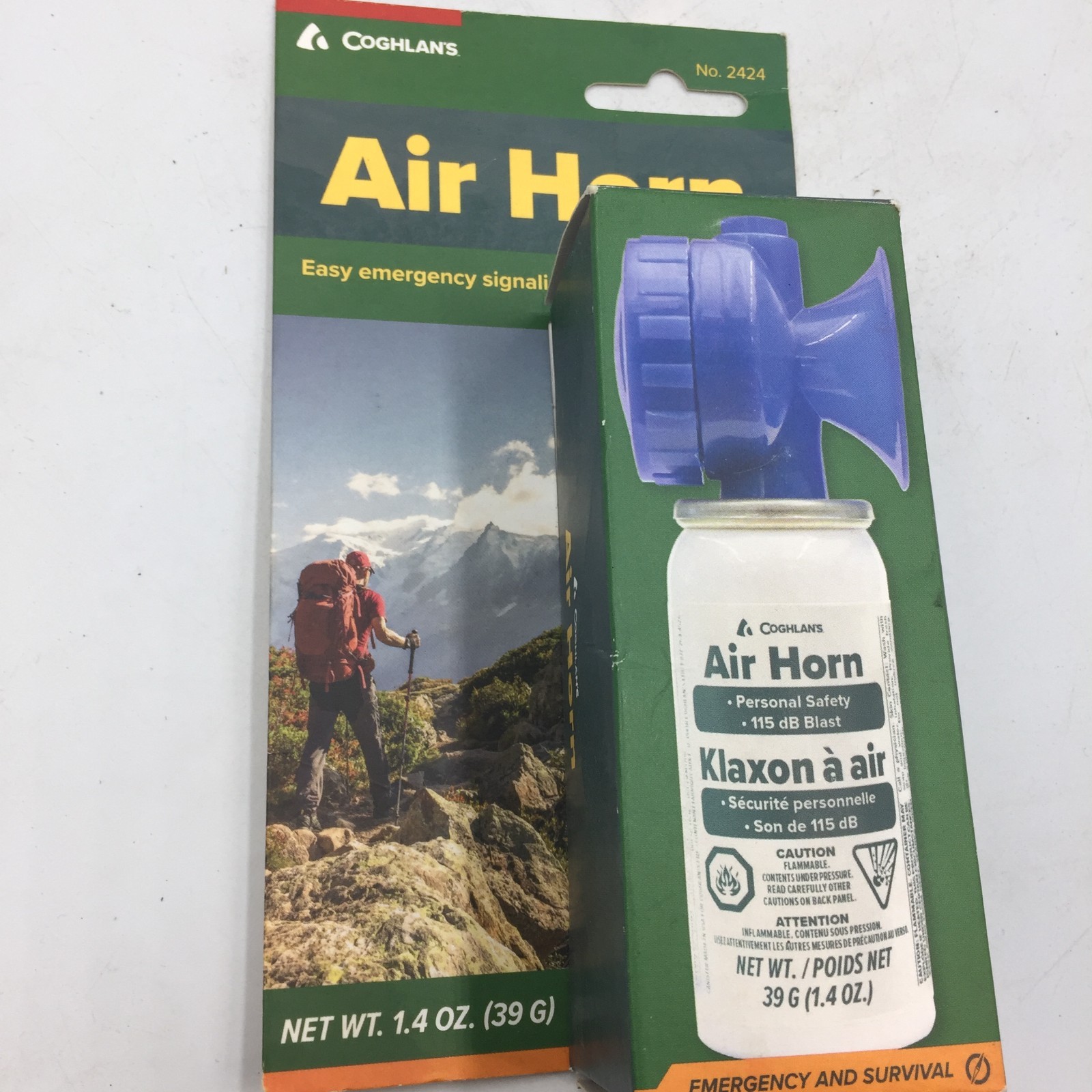 Coghlans 1.4 oz. Air Horn New Retail Box Klaxon a Air Easy Emergency Signal