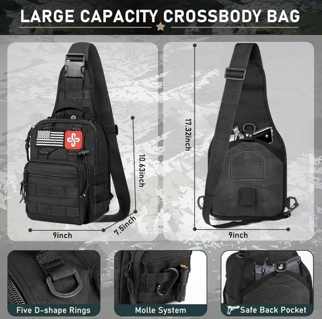 Emergency Survival Kit First Aid Bug out Military Prepper Kit 262 Piece Set