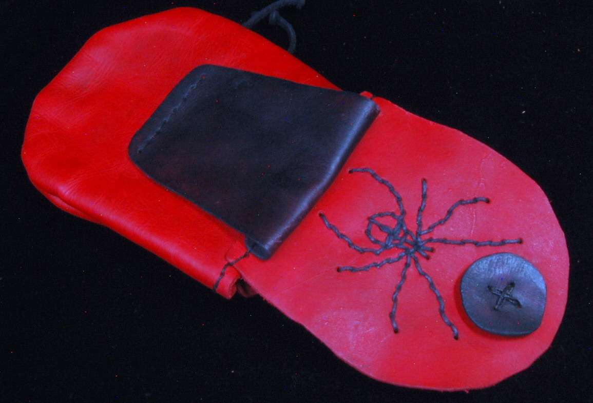 Leather Windsor Spider Bushcraft Belt Pouch/Bag