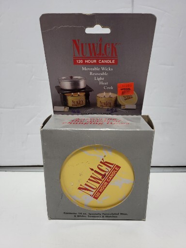 Nuwick 120 Hour Emergency Candle Moveable Wicks Reusable Light Heat Cook – 14 oz