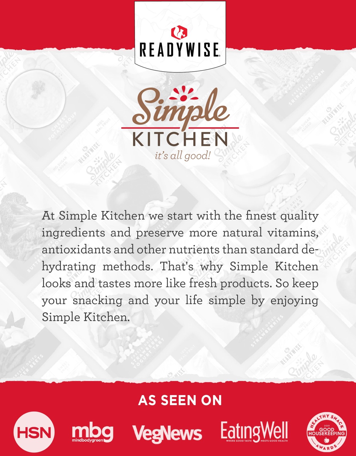 READYWISE – Simple Kitchen Freeze Dried Raspberries, 22 22 Serving Can